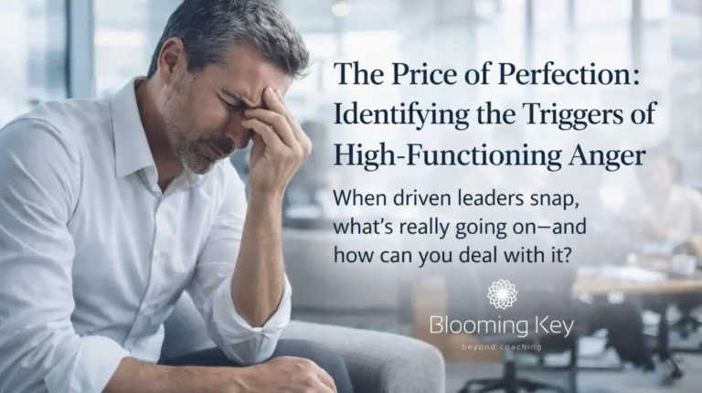 High-achiever emotional outbursts hidden beneath a calm professional exterior